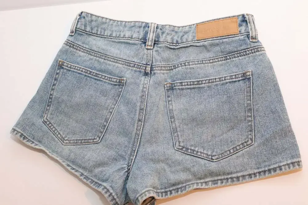 PacSun High-Rise Light Wash Denim Shorts